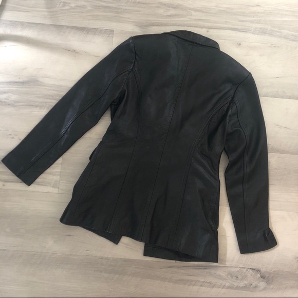 Vintage Serge Pariente Leather Blazer - Picture 6 of 9